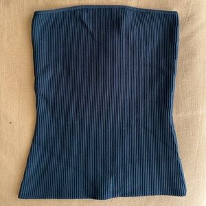Aritzia Navy Babaton knit tube top